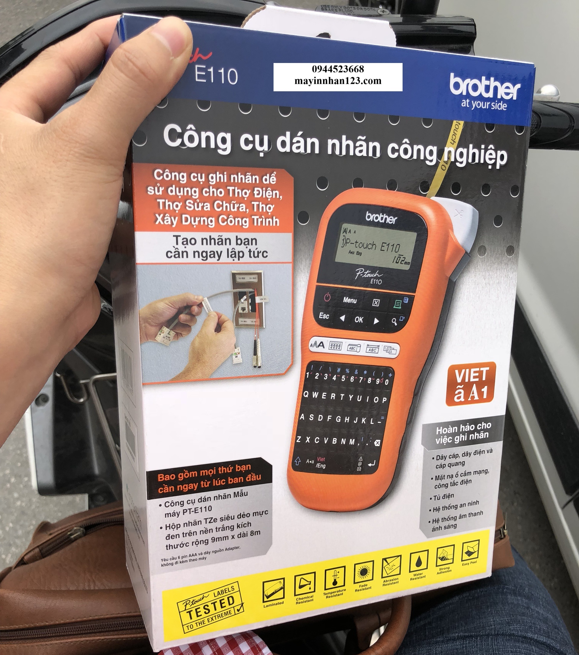 Máy in nhãn Brother PT-E110